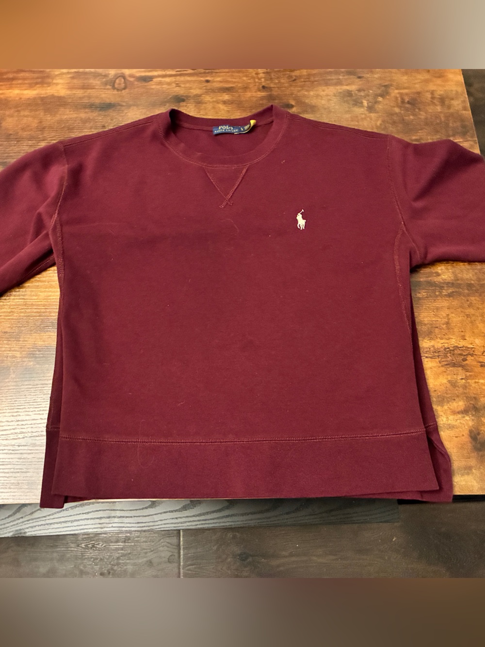 Ralph Lauren unisex Crewneck Sweatshirt in Burgundy sz L Never worn
